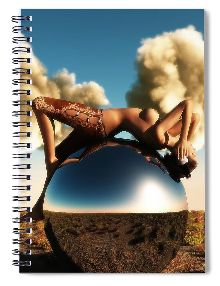 Topless Spiral Notebook featuring the digital art Music Lover by Kaylee Mason