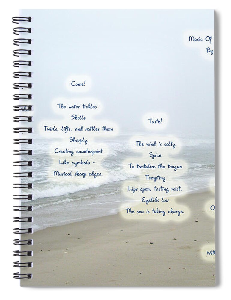 Music Of The Wind And Waves Poem on Ocean Background Spiral ...