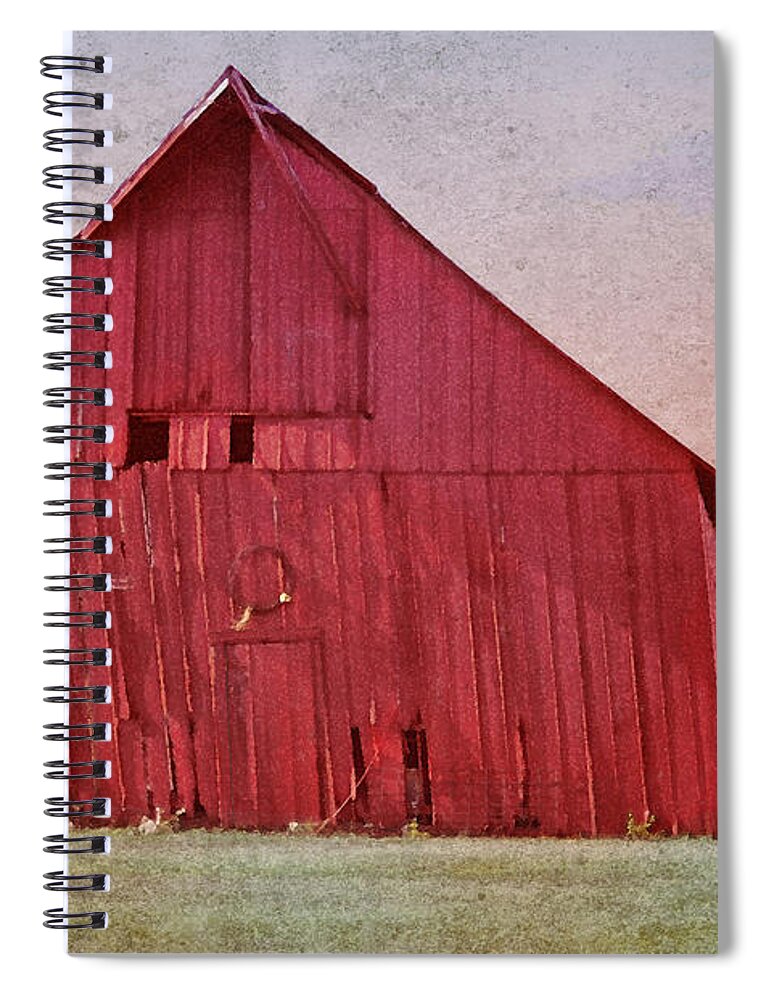 Wooden Barn Spiral Notebook featuring the photograph My Days Are Done by Betty LaRue