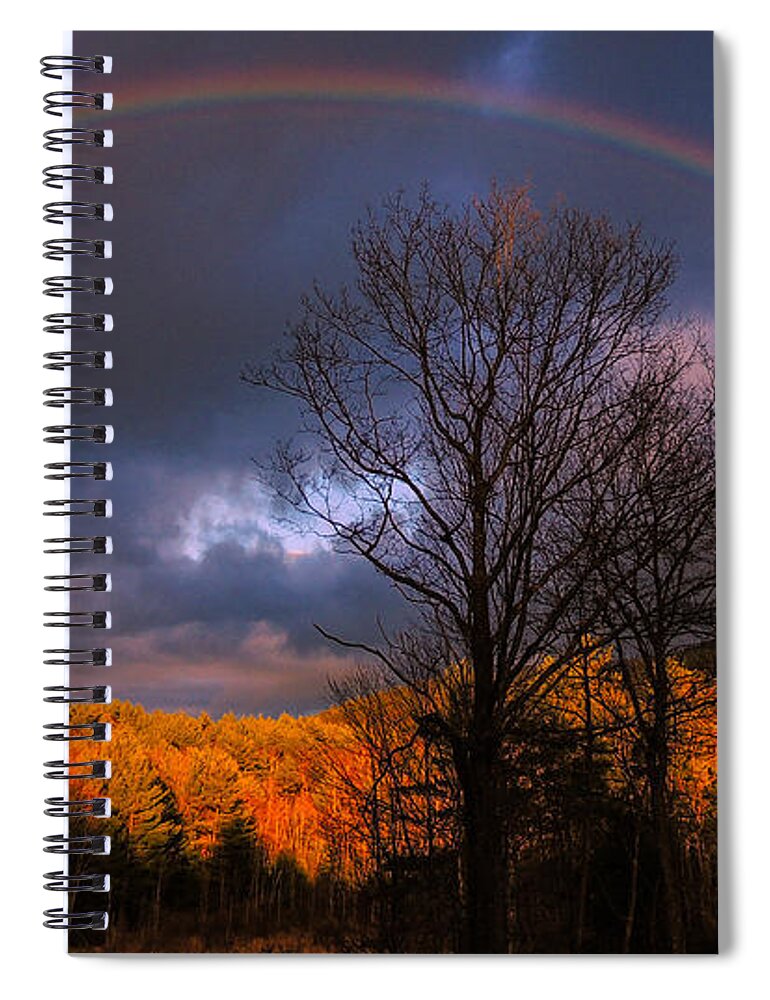 Nature Spiral Notebook featuring the photograph My Rainbow by Mim White