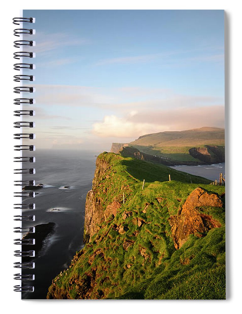 Tranquility Spiral Notebook featuring the photograph Mykines by Bergur I. Johansen