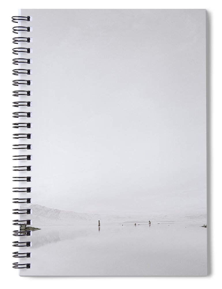 Escapism Spiral Notebook featuring the photograph Still Waters Of Mono Lake In America by Shaun Higson