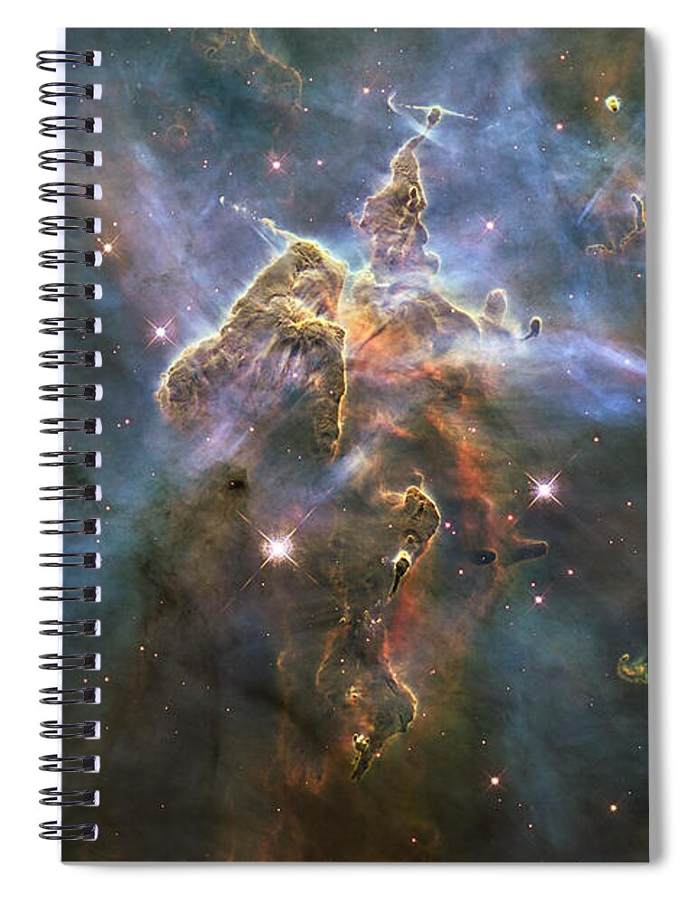 Hubble Spiral Notebook featuring the photograph Mystic Mountain #1 by Eric Glaser