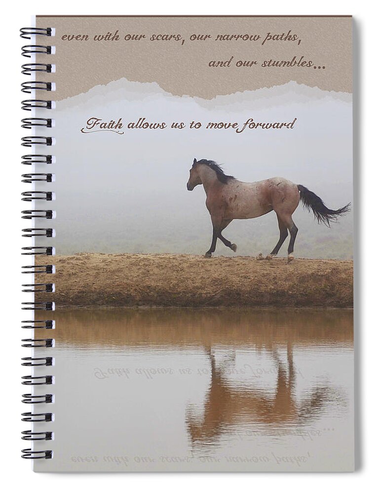Inspirational Spiral Notebook featuring the photograph Mystical Beauty Inspirational by Amanda Smith