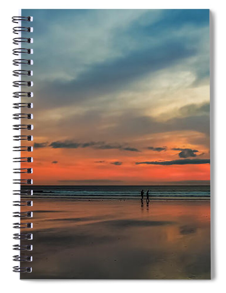 Sunrise Spiral Notebook featuring the photograph Nantasket Beach Sunrise by Robert Mitchell