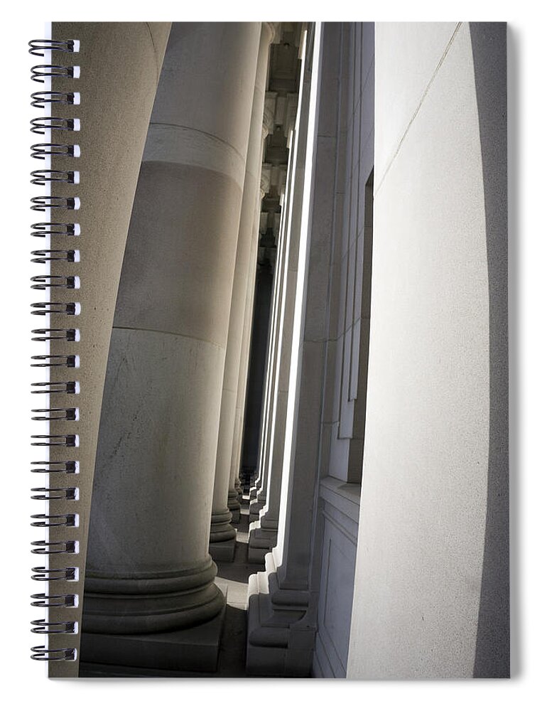 Pillars Spiral Notebook featuring the photograph Narrow Passages by Cathy Anderson