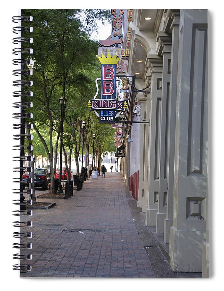 Nashville Spiral Notebook featuring the photograph Nashville BB King Blues Club by Valerie Collins