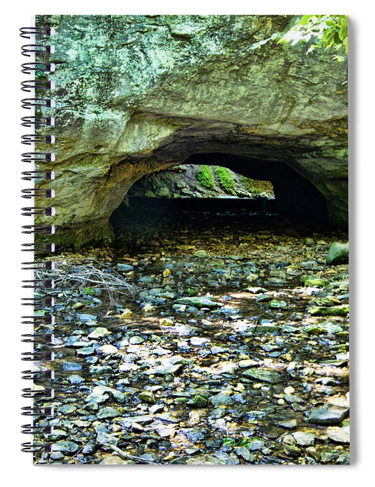 natural Rock Bridge Spiral Notebook featuring the photograph Natural Rock Bridge by Cricket Hackmann