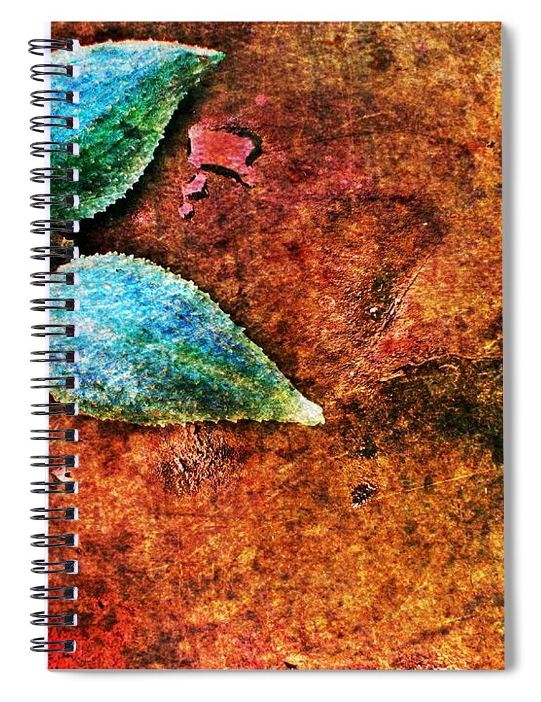 Nature Spiral Notebook featuring the digital art Nature Abstract 17 by Maria Huntley