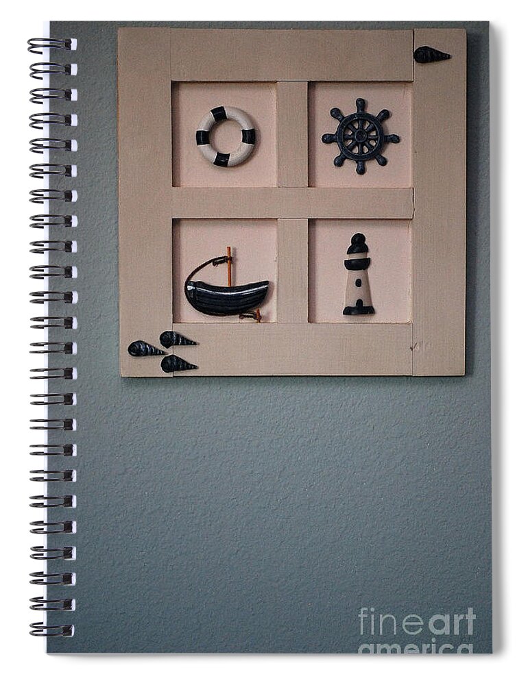Nautical Spiral Notebook featuring the photograph Nautical Scene by Sharon Elliott