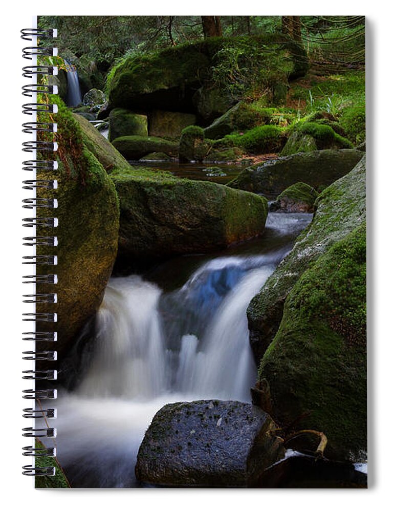 Nature Spiral Notebook featuring the photograph near the Brocken, Harz by Andreas Levi
