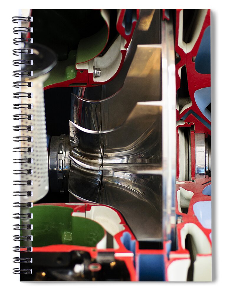Abstract Spiral Notebook featuring the photograph Necessity is the Mother of Invention by Christi Kraft
