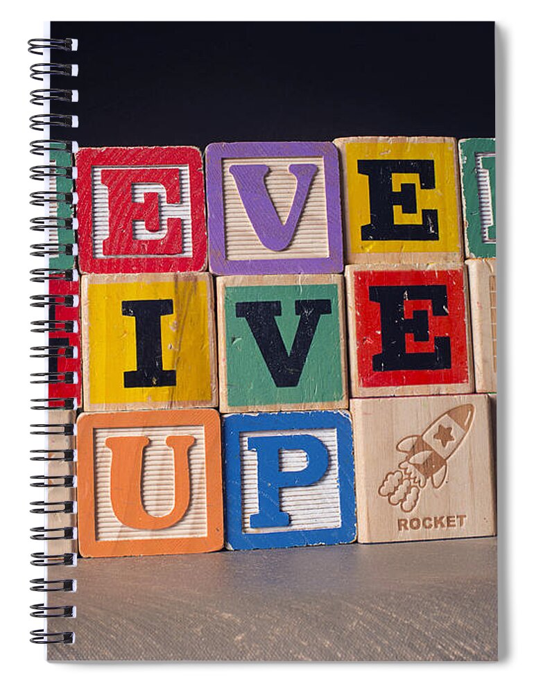 Never Give Up Spiral Notebook featuring the photograph Never Give Up by Art Whitton