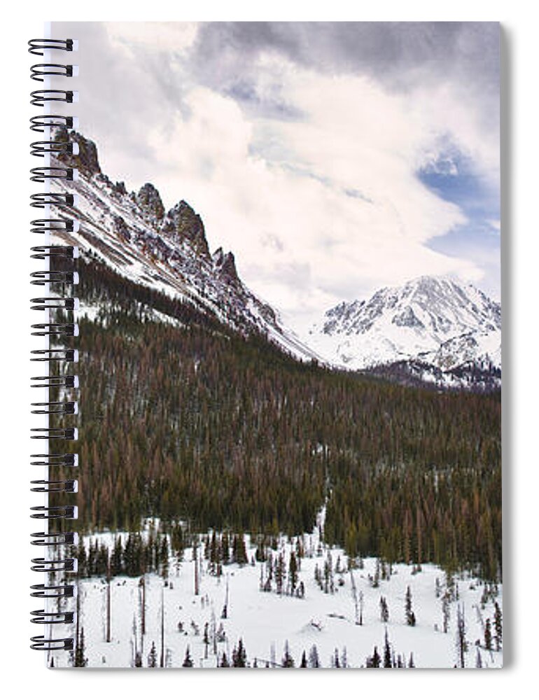 Never Summer Wilderness Spiral Notebook featuring the photograph Never Summer Wilderness Area Panorama by James BO Insogna