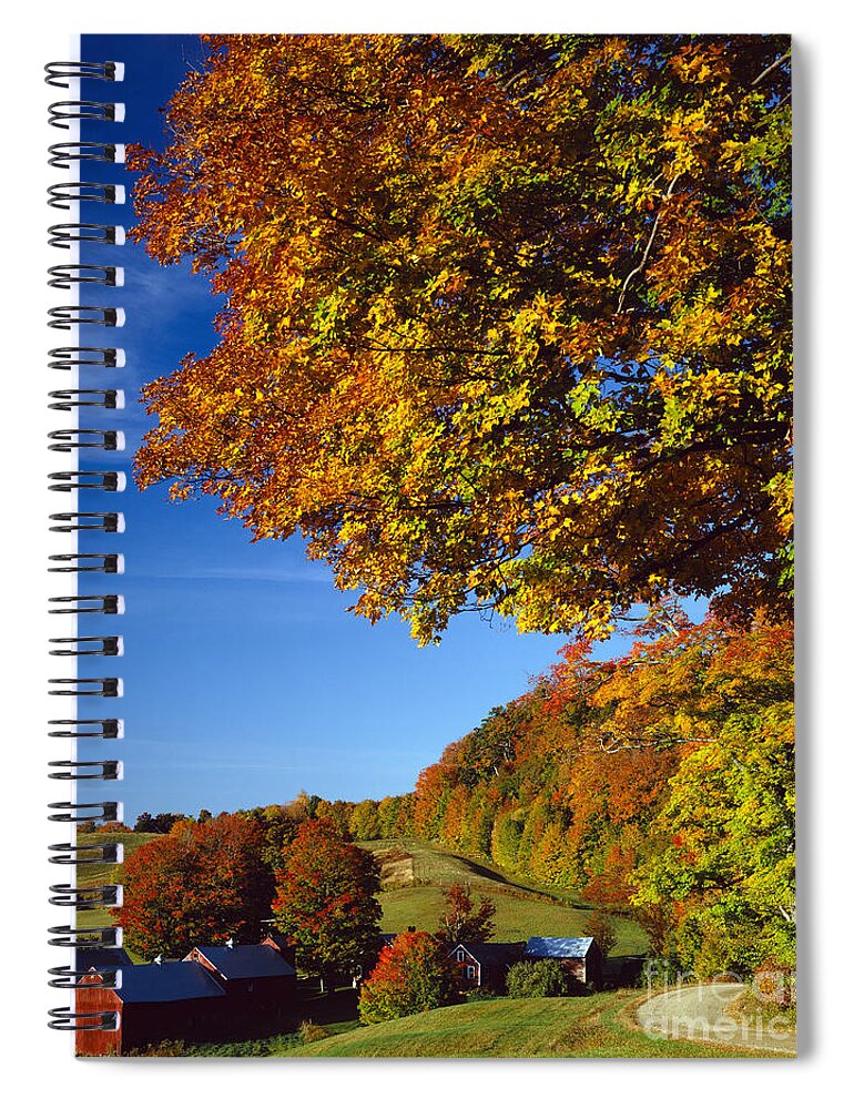 New England Spiral Notebook featuring the photograph New England Autumn by Rafael Macia