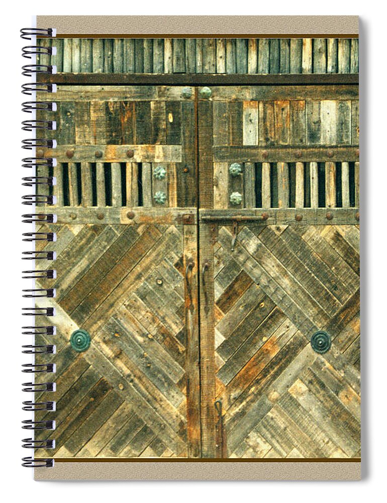 Abstract Patterns Of New Mexico Portals Spiral Notebook featuring the photograph Abstract New Mexico Portals by Jack Pumphrey