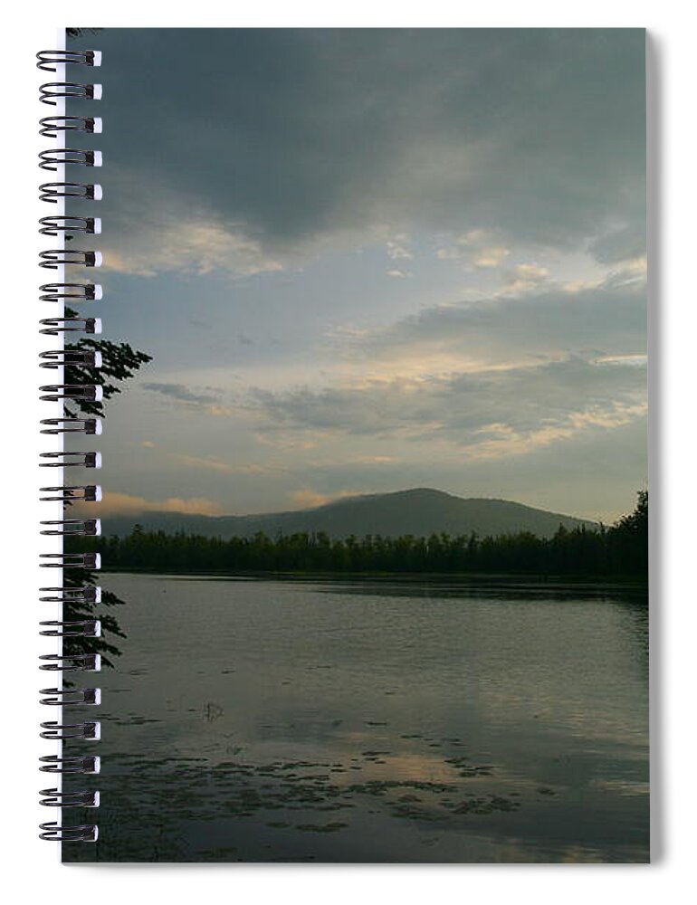 Mountain Spiral Notebook featuring the photograph New Morning on Lake Umbagog by Neal Eslinger