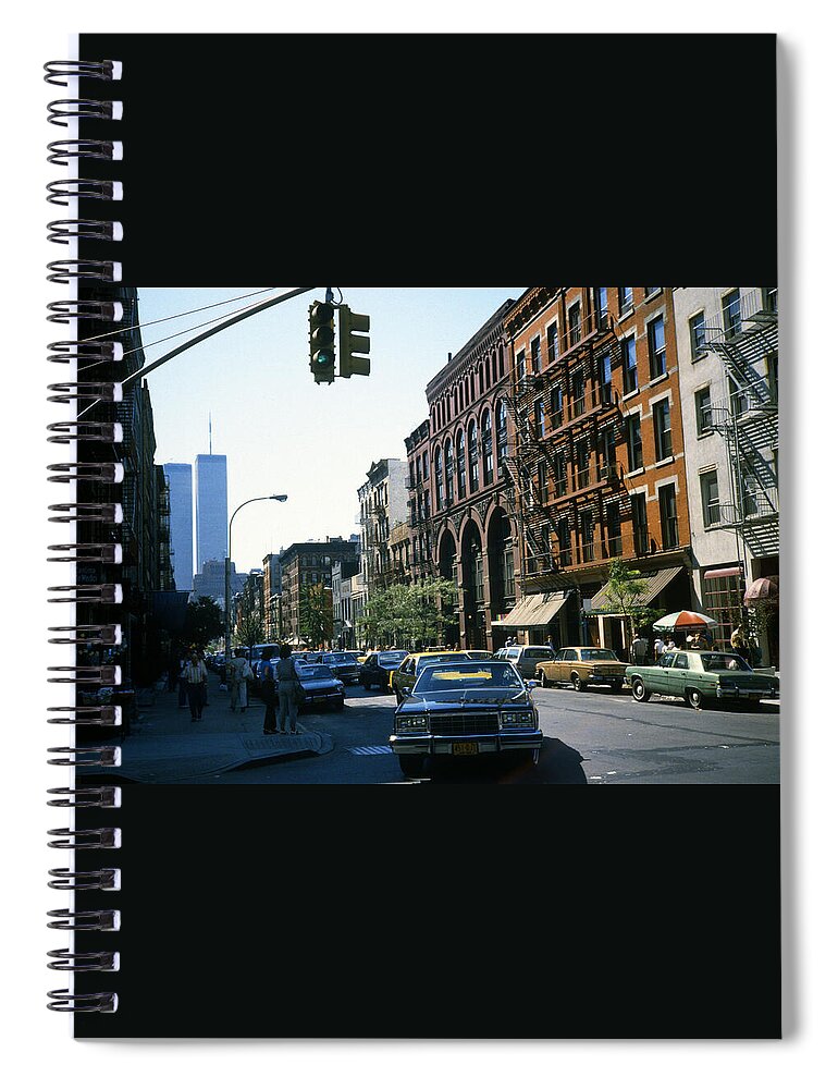 New York Spiral Notebook featuring the photograph New York 1984 by Gordon James