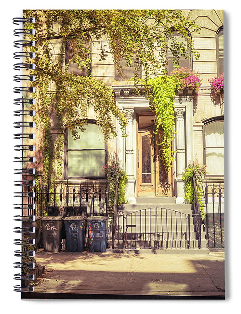 Nyc Spiral Notebook featuring the photograph New York City - East Village - Early Autumn by Vivienne Gucwa