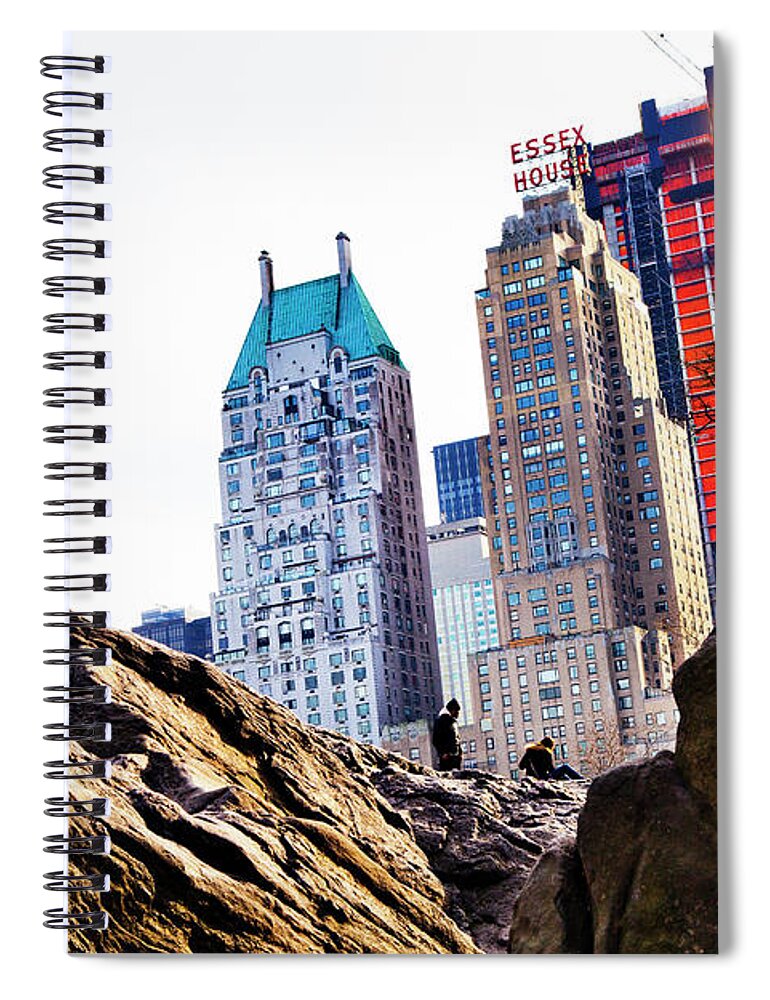 Central Park Spiral Notebook featuring the photograph New York Skyscrapers From Central Park by Matt Mawson