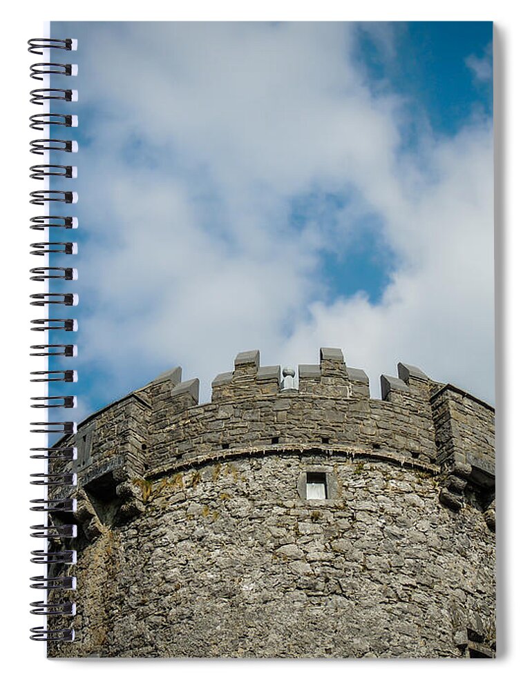 16th Century Spiral Notebook featuring the photograph Newtown Castle Tower in Ireland's Burren Region by James Truett