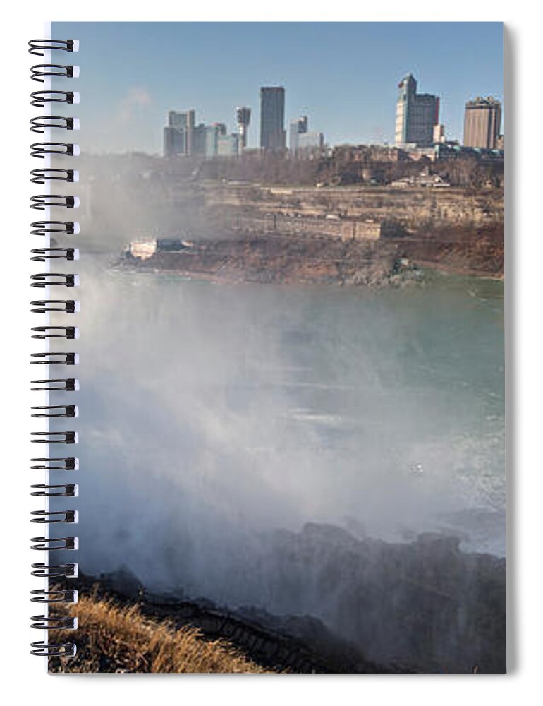 Niagara Falls Spiral Notebook featuring the photograph Niagara Falls Panorama by William Norton