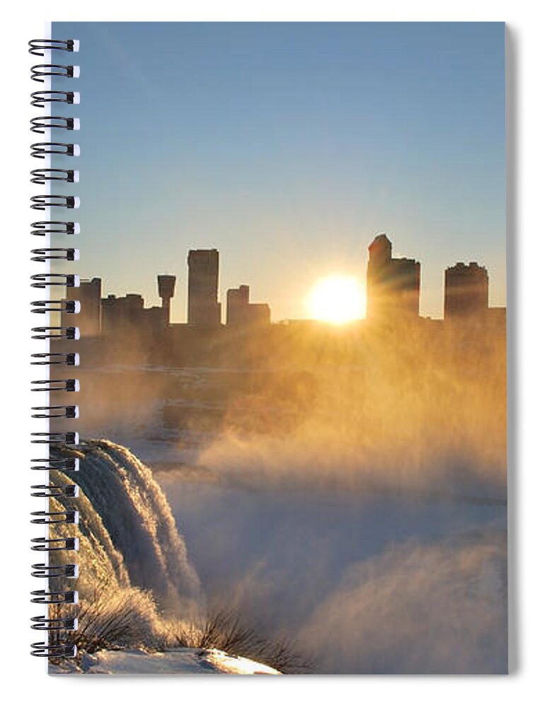 Niagara Spiral Notebook featuring the photograph Niagara Falls Toronto by Dejan Jovanovic