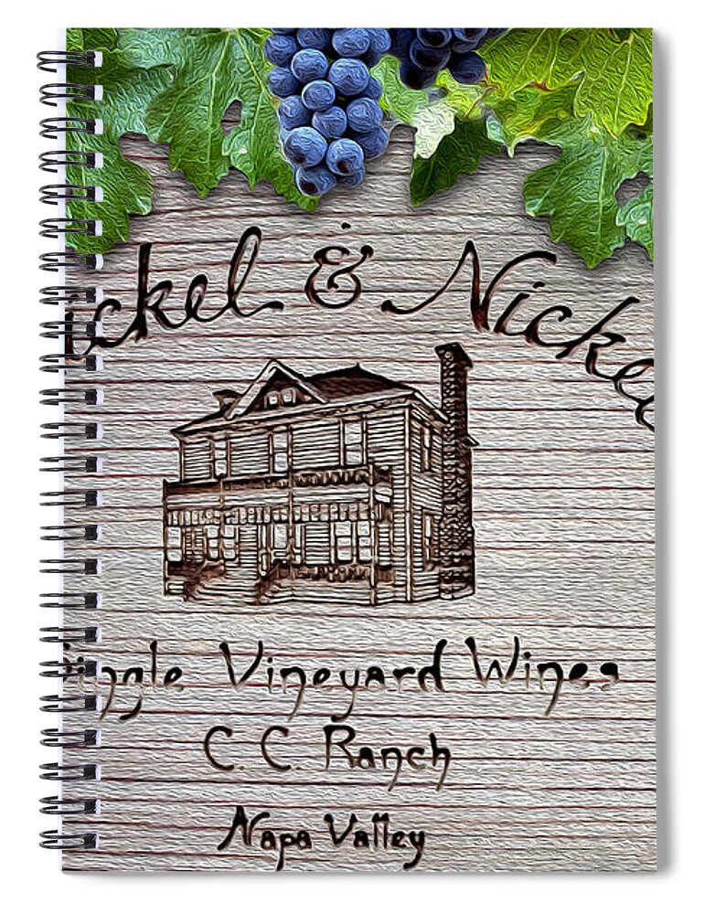 Nickel And Nickel Spiral Notebook featuring the photograph Nickel and Nickel Winery by Jon Neidert