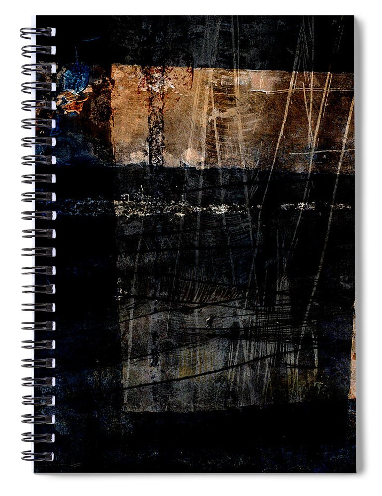 Brown Spiral Notebook featuring the photograph Night Moves No. 2 by Carol Leigh