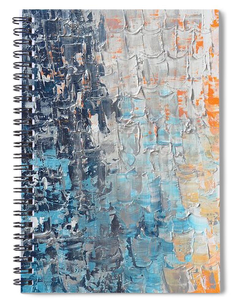Night To New Day Spiral Notebook featuring the painting Night to New Day by Linda Bailey