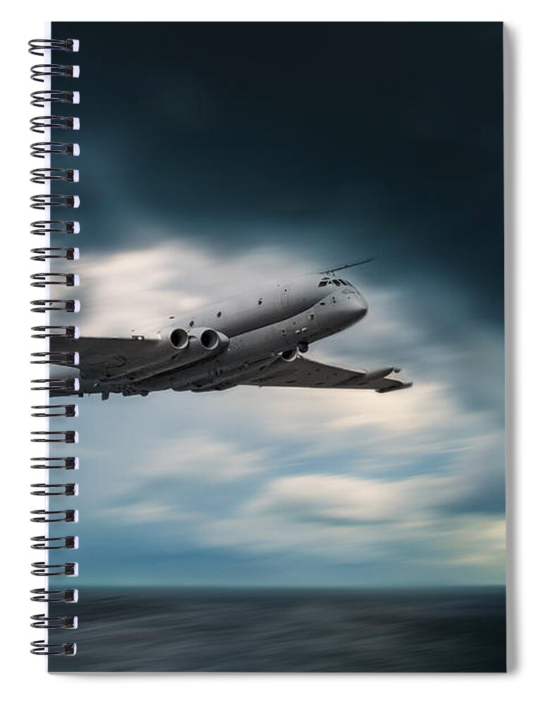Nimrod Spiral Notebook featuring the digital art Nimrod by Airpower Art