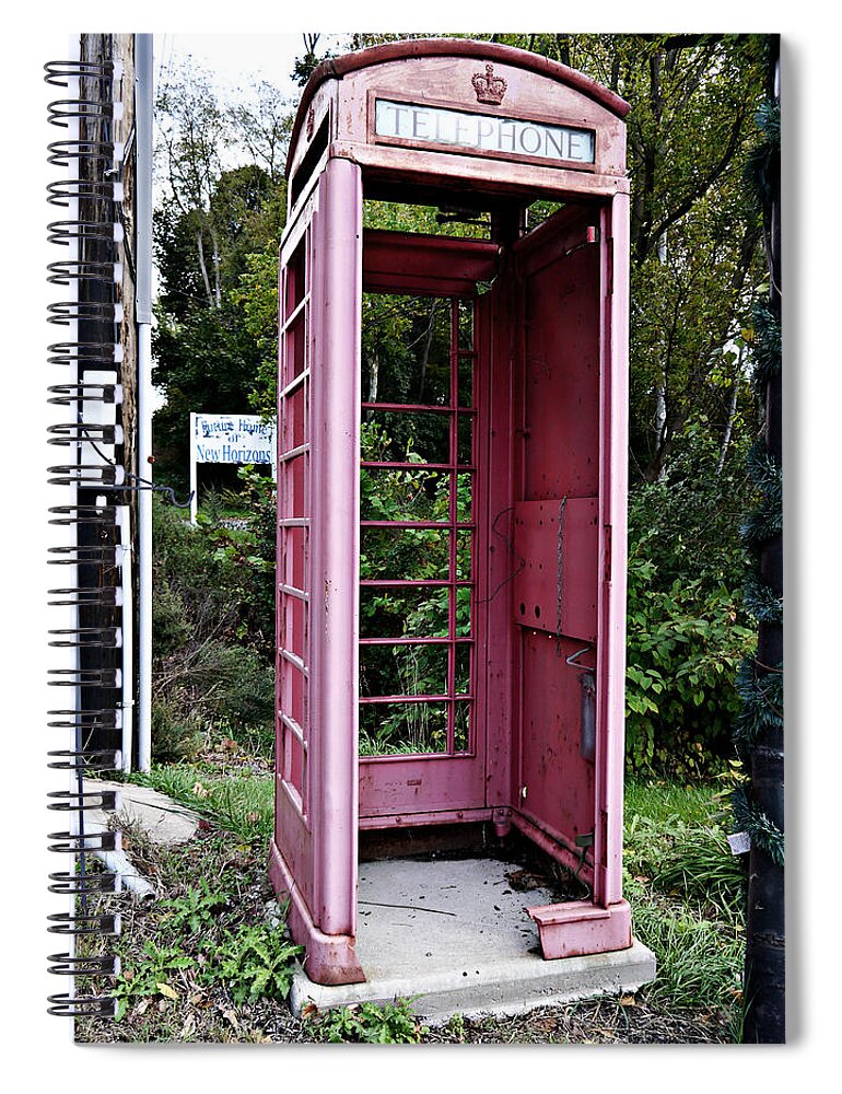 Richard Reeve Spiral Notebook featuring the photograph No More Calls by Richard Reeve