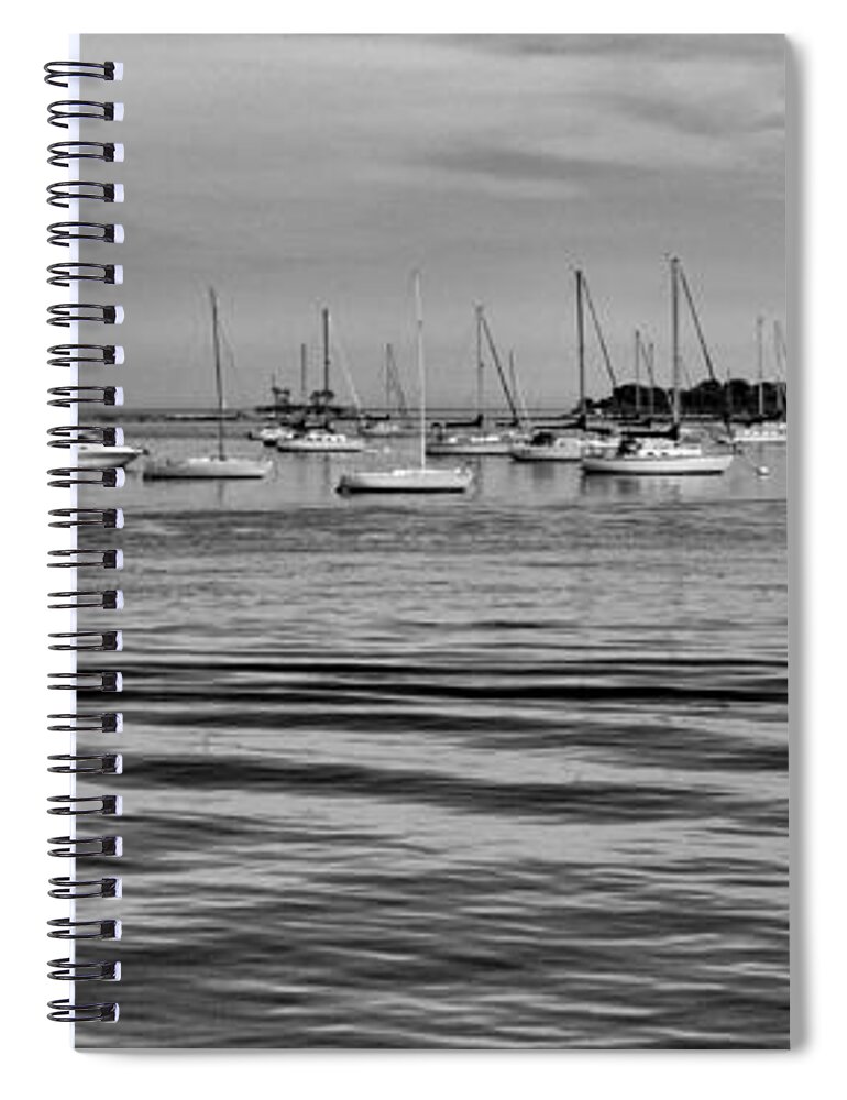 Connecticut Spiral Notebook featuring the photograph Noank Harborview by Allan Van Gasbeck