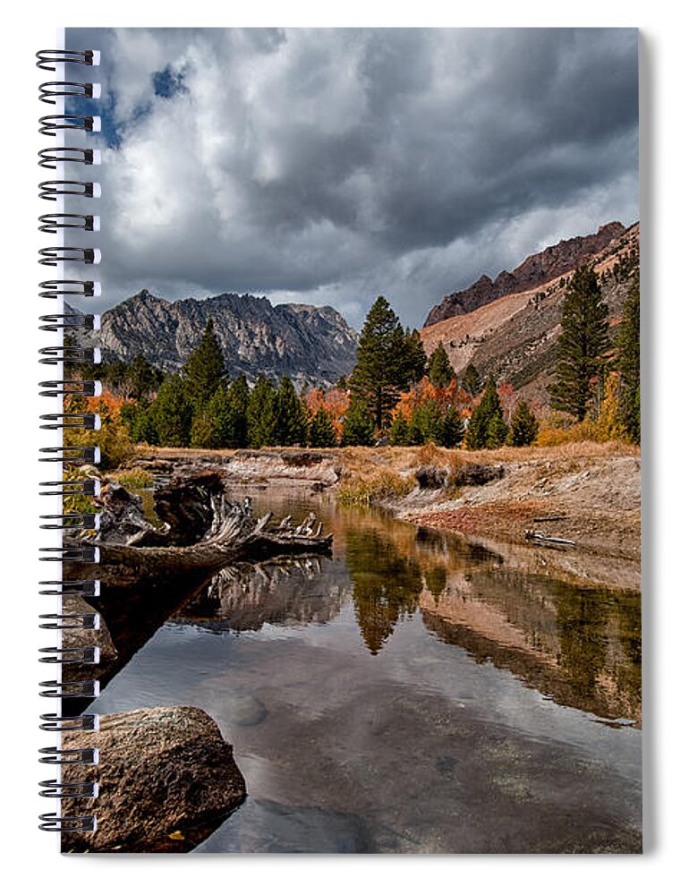 River Spiral Notebook featuring the photograph North Lake Outlet by Cat Connor