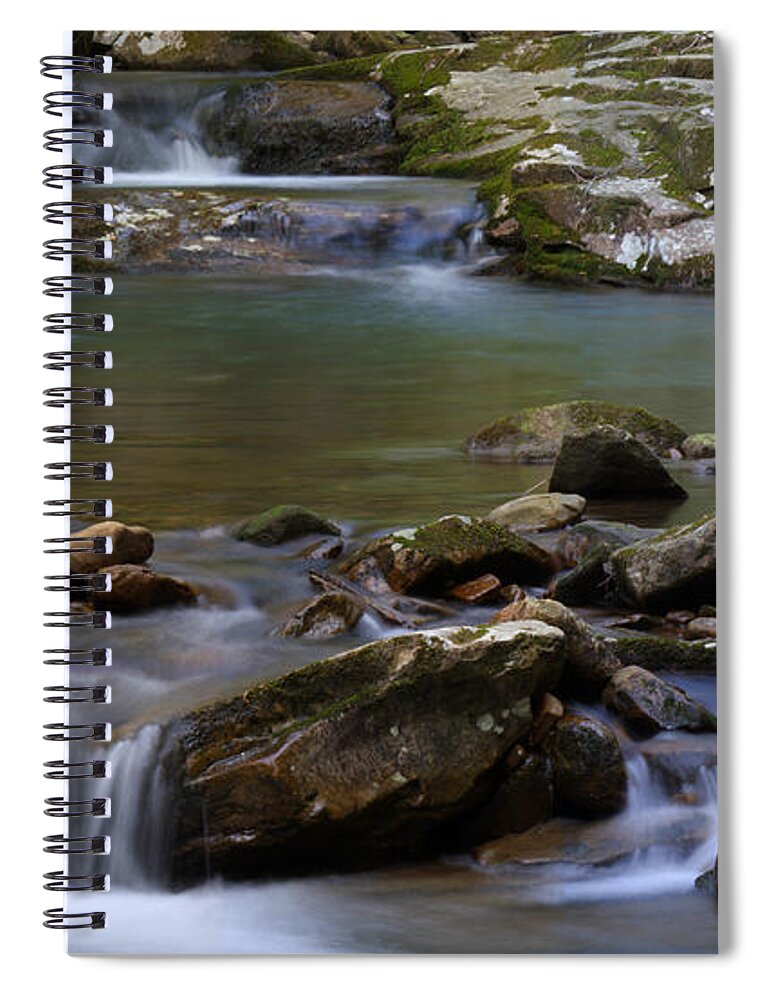North Prong Of Flat Fork Creek Spiral Notebook featuring the photograph North Prong Of Flat Fork Creek by Daniel Reed