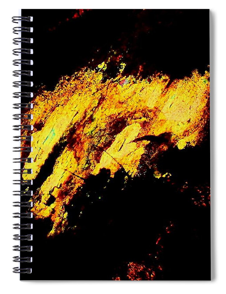 Meteorites Spiral Notebook featuring the photograph Gold Dust by Hodges Jeffery