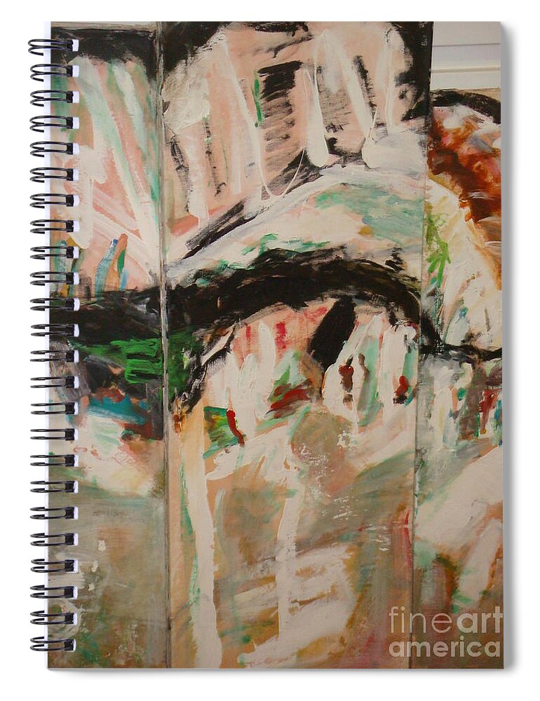 Time Spiral Notebook featuring the painting Nostalgies Of Venice by Fereshteh Stoecklein