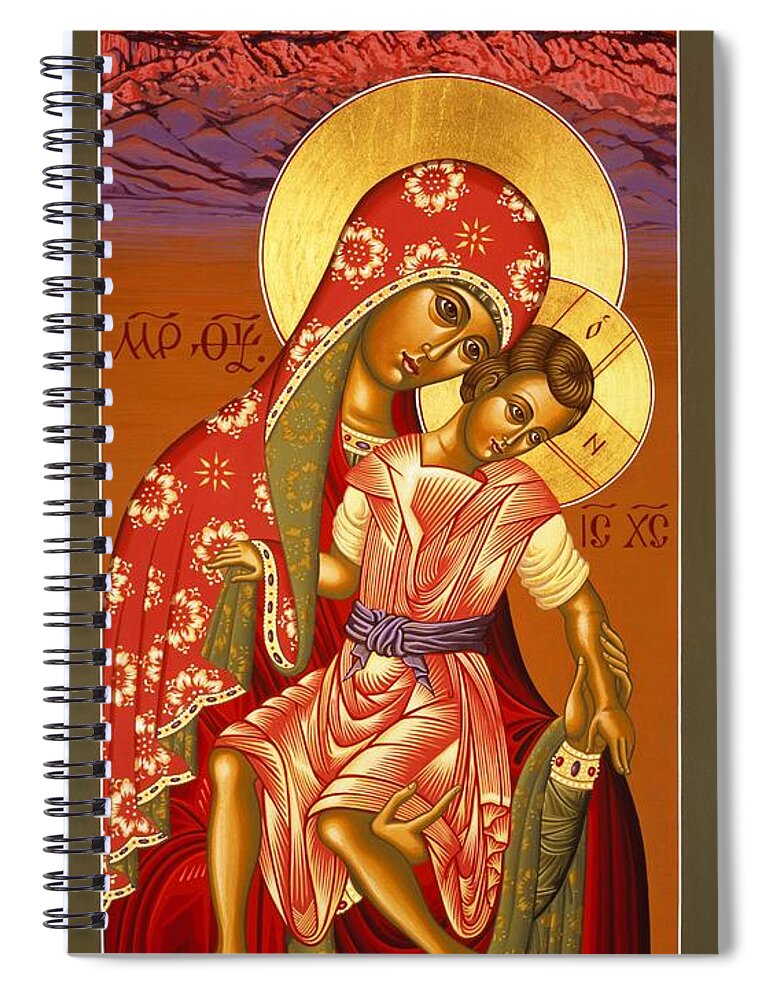 Mother Of God Spiral Notebook featuring the painting Nuestra Senora de las Sandias 008 by William Hart McNichols