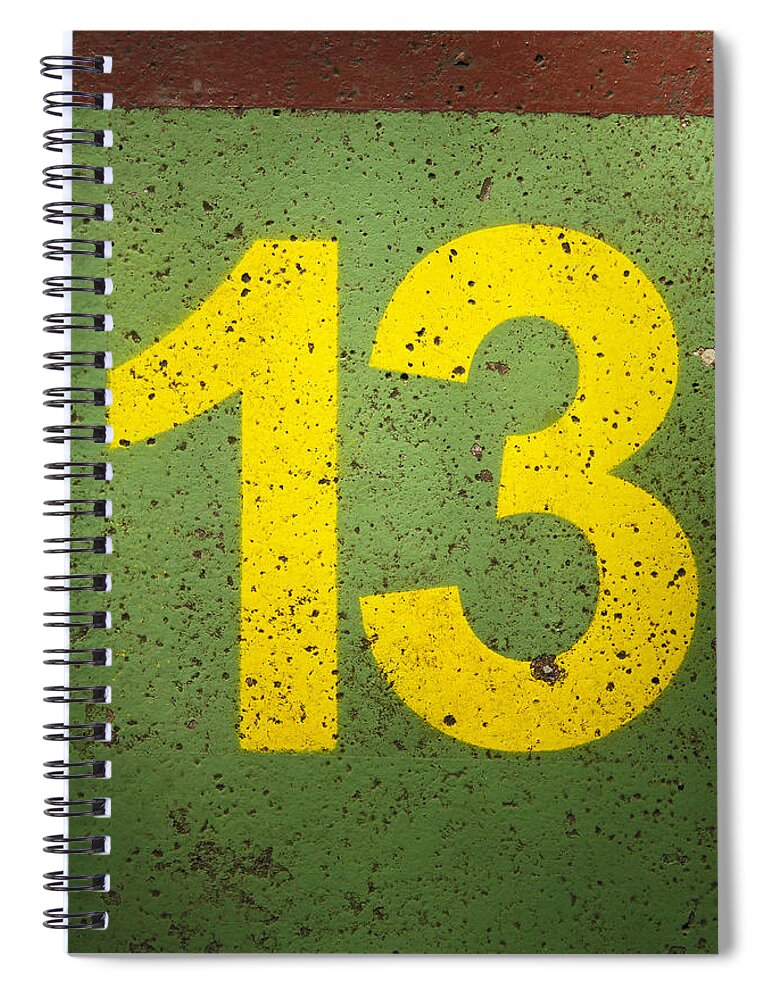   Spiral Notebook featuring the photograph Number 13 by Chevy Fleet
