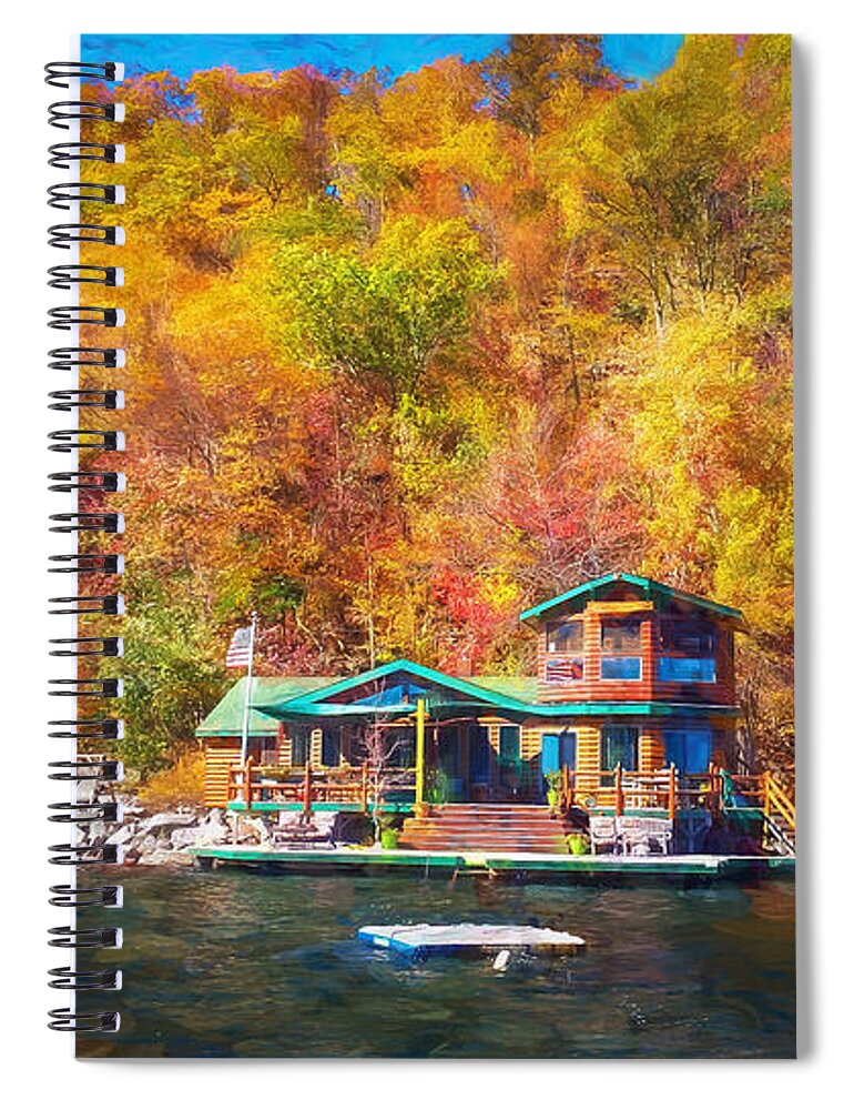 Seven Sisters Spiral Notebook featuring the photograph Number 5 of the 7 Sisters Green Pond Lake by Rich Franco