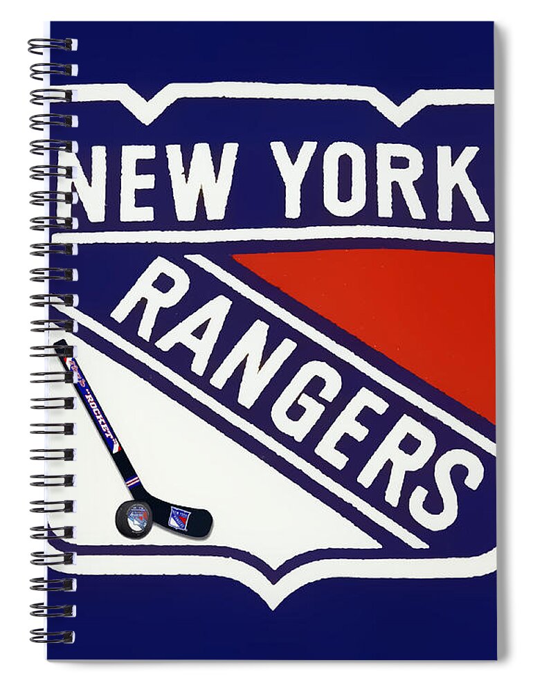 Ny Rangers Spiral Notebook featuring the photograph NY Rangers-7 by Nina Bradica