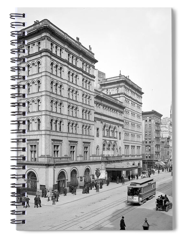 Entertainment Spiral Notebook featuring the photograph Nyc, Metropolitan Opera House, 1905 by Science Source