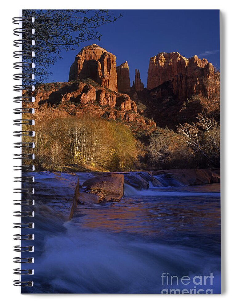North America Spiral Notebook featuring the photograph Oak Creek Crossing Sedona Arizona by Dave Welling