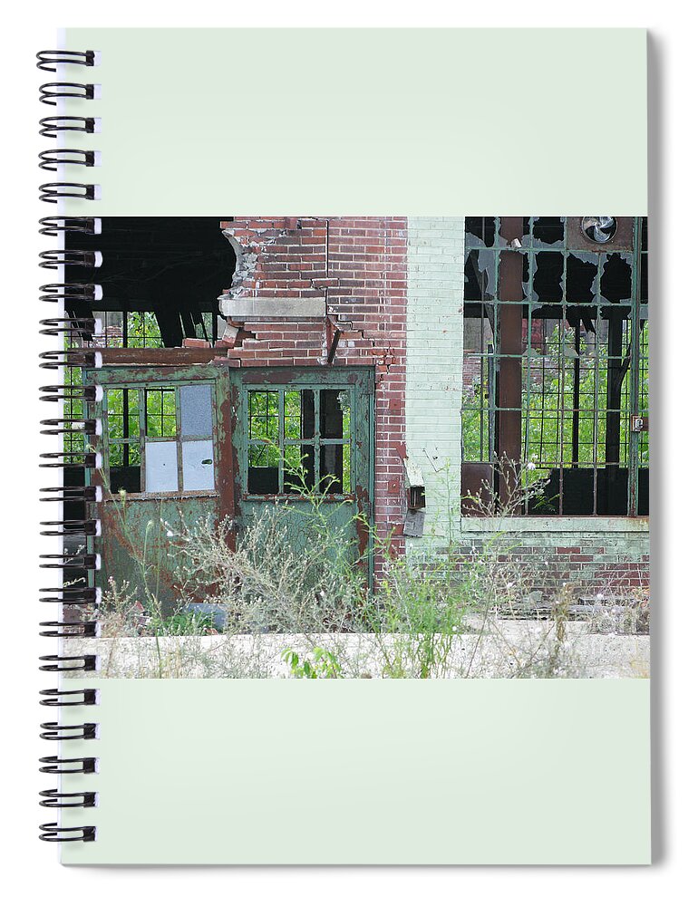 Factory Spiral Notebook featuring the photograph Obsolete by Ann Horn