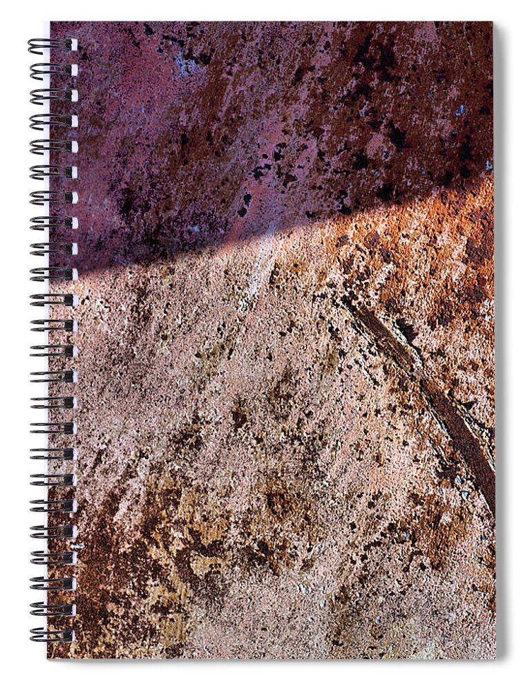 Abstract Spiral Notebook featuring the photograph Obstruction by Tom Druin