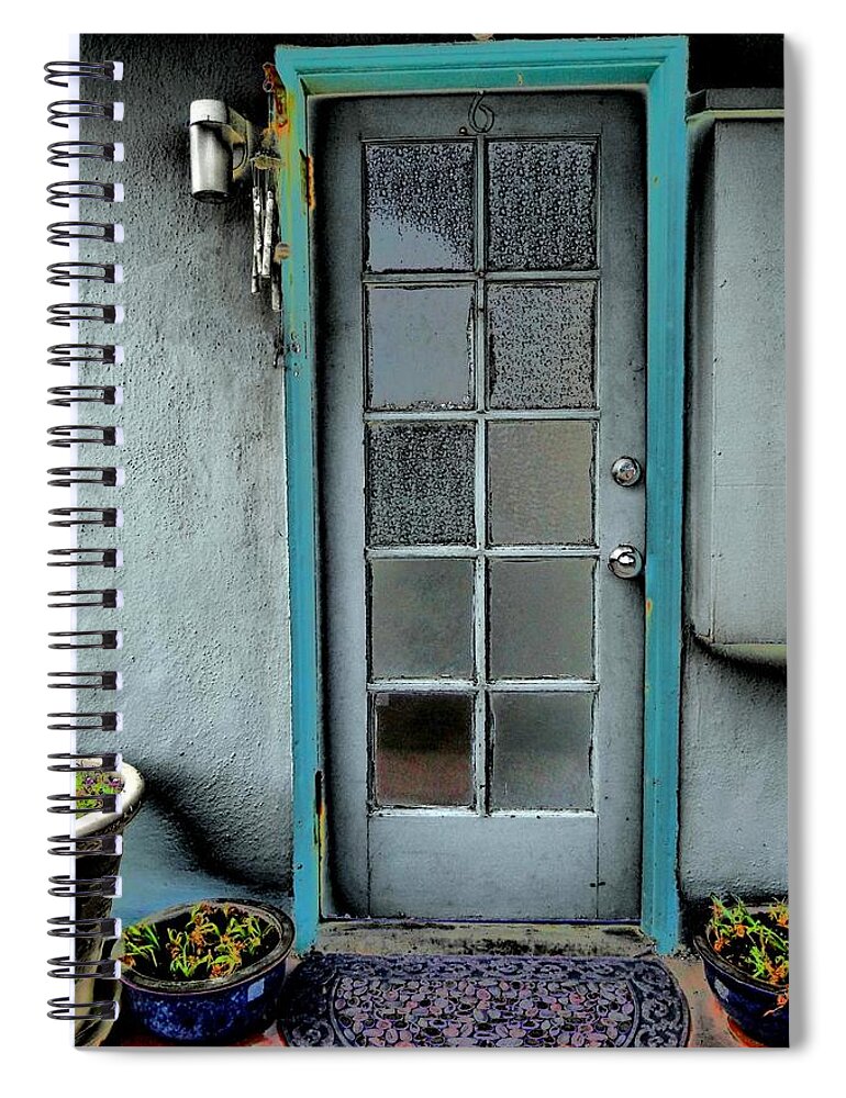 Door Spiral Notebook featuring the photograph Occupant by Nick David