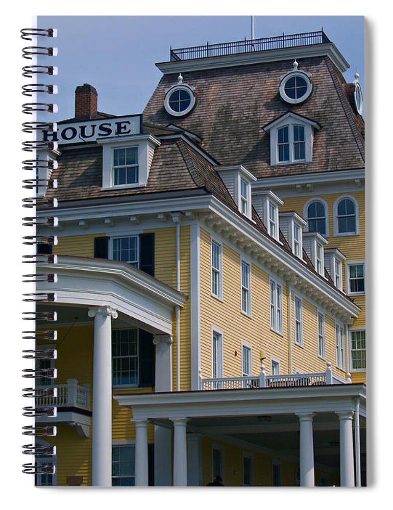 Ocean House Spiral Notebook featuring the photograph Ocean House in Watch Hill - Rhode Island by Anna Lisa Yoder