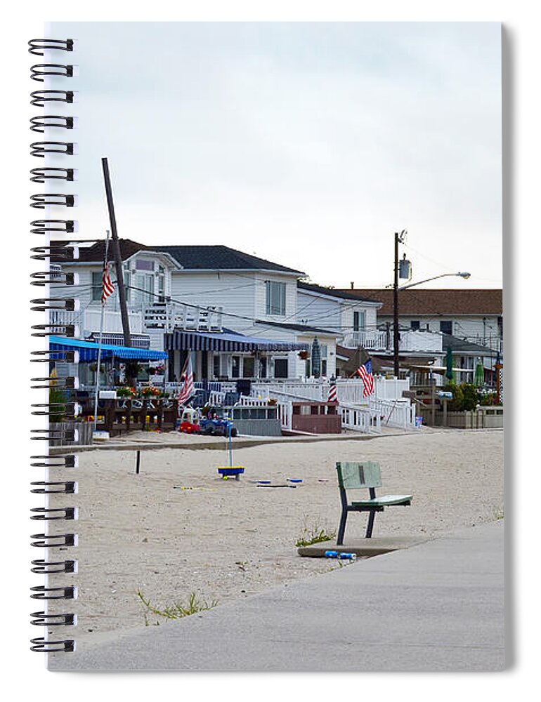 Rockaway Point Spiral Notebook featuring the photograph Ocean Promenade Sugar Bowl to Reid Summer 2012 by Maureen E Ritter