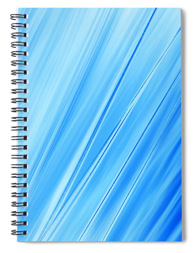 Abstract Spiral Notebook featuring the photograph Oceans by Dazzle Zazz