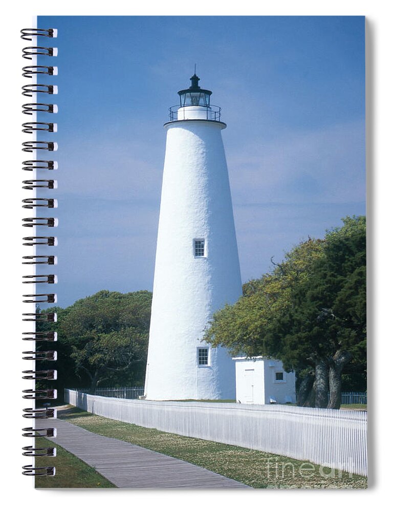 Lighthouse Spiral Notebook featuring the photograph Ocracoke Lighthouse by Bruce Roberts